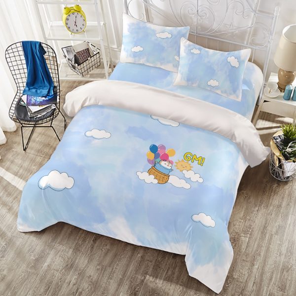 "Beyond the Clouds" Four-Piece Bedding Set